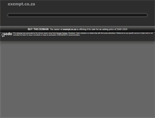 Tablet Screenshot of exempt.co.za